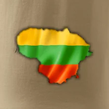 Litva vlajka mapa