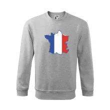 Francouzská vlajka mapa obrys