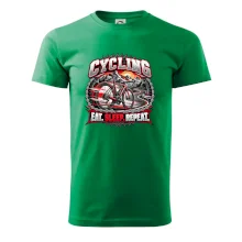 Cyklistické kolo mezi horami eat sleep repeat