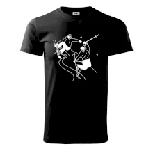 Lyžovaní - kresleny obrázek