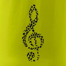 Houslový klíč z not