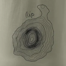 Říp - vrstevnice psací