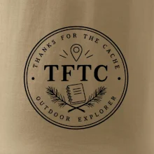TFTC minimalistický turistický odznak