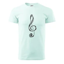 Houslový klíč kreslený