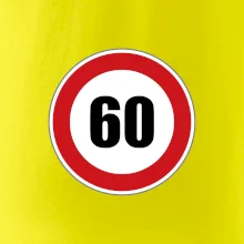 Dopravní značka - omezení rychlosti 60