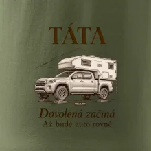 Táta dovolená začíná až bude auto rovně obytný pick-up