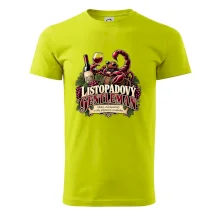 Listopadový gentleman se sklenkou červeného vína