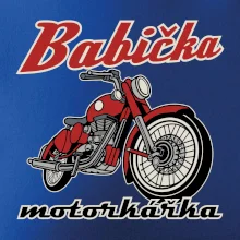 Babička motorkářka