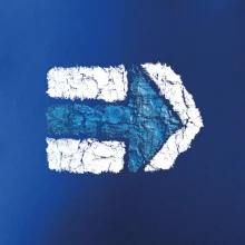 Párová turistická značka modrá