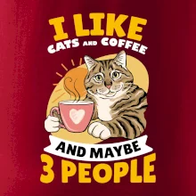 I like cats and coffee and maybe 3 people