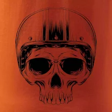 Motorkář lebka s kulatou hlavou