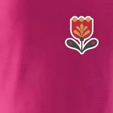 Folklor na prsu tulipán