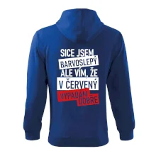 Sice jsem barvoslepý, ale vím, že v červené vypadám dobře Sice jsem barvoslepý, ale vím, že v červené vypadám dobře