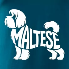 Maltézský psík nápis v těle