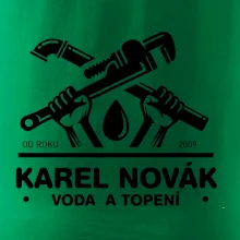 Instalatér - Překřížené klíče vlastní nápis