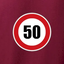 Dopravní značka - omezení rychlosti 50