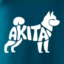 Akita Inu - Nápis v těle