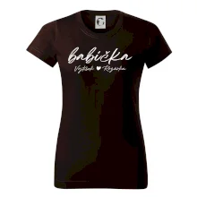 Babička Tričko se jmény dětí psací písmo