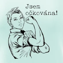 Jsem očkována - černě