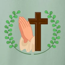 Věnec - kříž a modlení