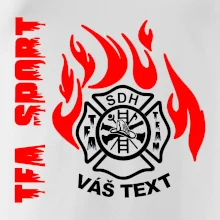 TFA Sport SDH (červený oheň) - Vlastní nápis