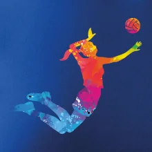 Volejbalista/Volejbalistka splash s míčem