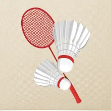 Badminton - pálka a košík