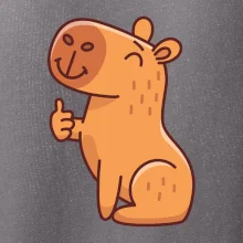 Kapybara s palcem nahoru