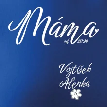 Máma od roku + jména dětí dole vlevo