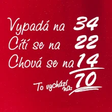 Vypadá, cítí se, chová se - 70 let