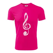 Houslový klíč kreslený