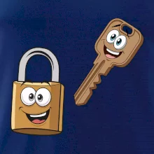 Parové triko - Zámek a klíč