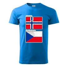 Norská a česká vlajka