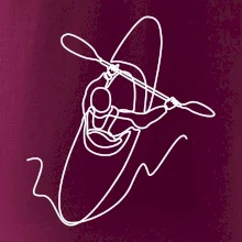 Kajak  ze shora jedním tahem