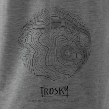 Trosky - vrstevnice v kruhu