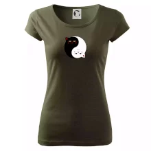 Kočky jin jang barevné