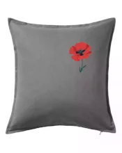 Vlčí mák kreslený na prsu