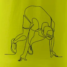 Běžec na startu jedním tahem