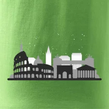 Řím silueta památky