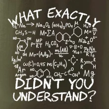 What exactly didnt you understand Chemistry