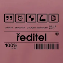 Čárový kód - Ředitel