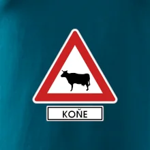 Dopravní značka - Pozor koně / kráva