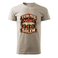 Ticho před sólem - vintage bubenický emblém