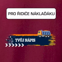 Stavba - vlastní nápis - náklaďák