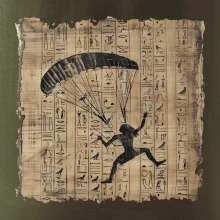 Egyptské hieroglyfy paraglide