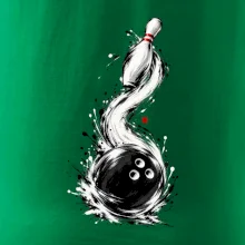 Bowling japonská štětcová malba