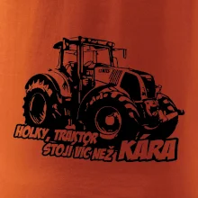 Holky, traktor stojí víc než kára