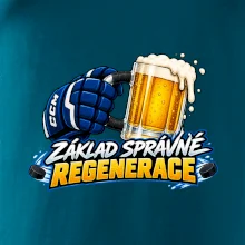 Hokejová regenerace s pivem