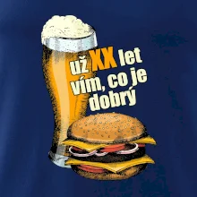 Pivo a burger vím co je dobrý
