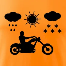 Motorkář za každého počasí - chopper